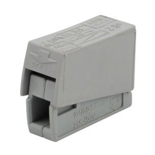 Rexant 07-2401 Строительно-монтажная клемма СМК 224-101 для светильника на 1 проводник (1,0-2,5)/(0,5-2,5) мм?, серая (100 шт./уп.) фото 1