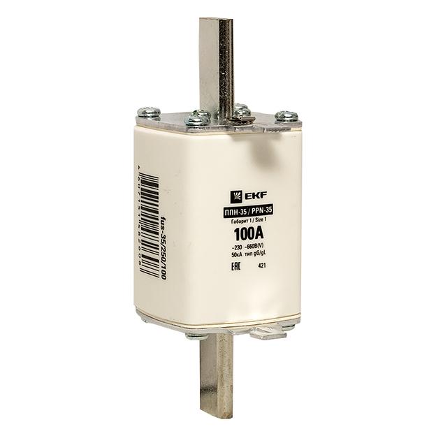 Вставка плавкая ППН-35 250/100А габарит 1 фото 1