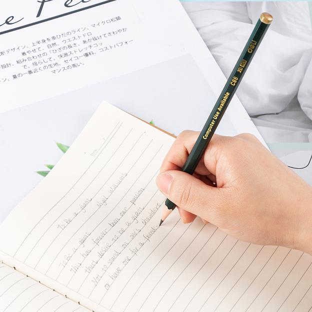 Карандаш чернографит. Deli EC88-2B 2B шестигран. липа ластик коробка картонная (12шт) фото 2