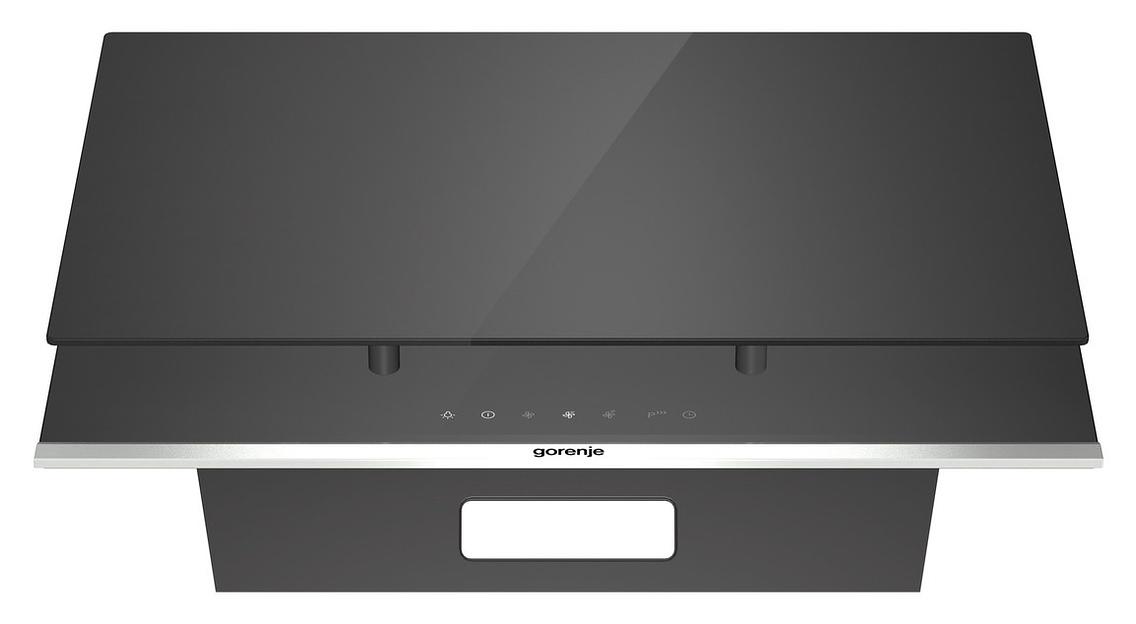 Вытяжка встраиваемая Gorenje WHI649X21P черный управление: сенсорное (1 мотор) фото 4