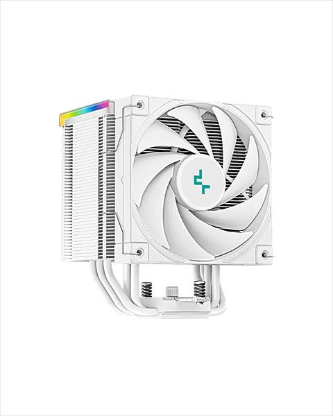 Кулер для процессора DEEPCOOL AK500 DIGITAL WH LGA20XX/1700/1200/115X/AM5/AM4 (9шт/кор, TDP 240W, PWM, Fan 120mm, 5 тепл. трубок, Copper Base, белый) RET (AK500 DIGITAL WH) фото 1