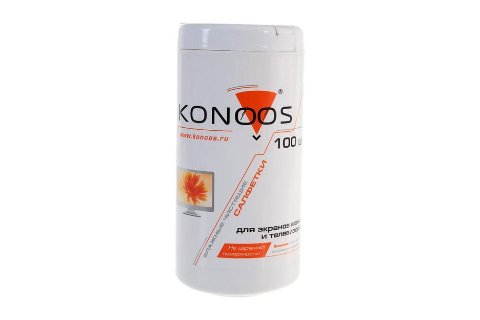 Konoos KBF-100 Салфетки для ЖК-экранов в банке, 100 шт. фото 4