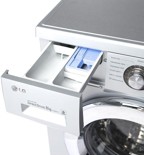 Стиральная машина LG F1296TD4 класс: A загр.фронтальная макс.:8кг серебристый фото 3
