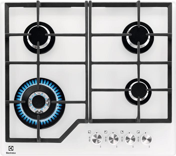 Газовая варочная поверхность Electrolux KGG64362W белый фото 1