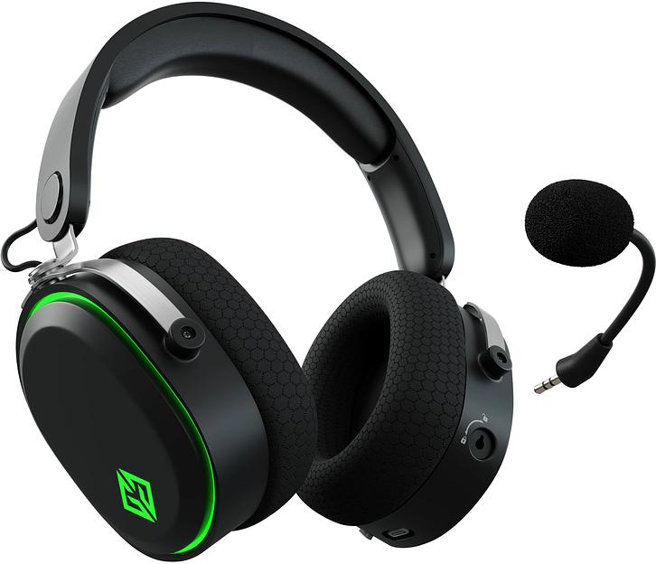 Наушники с микрофоном GMNG GG-HS405W черный/черный мониторные BT/Radio/3.5mm оголовье (1899873) фото 4