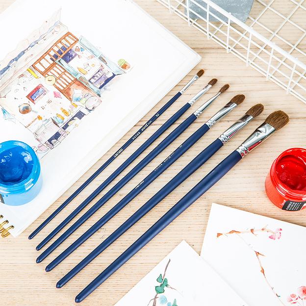 Набор кистей Deli 73895 Nuevo дерев.лакир.ручка фото 5