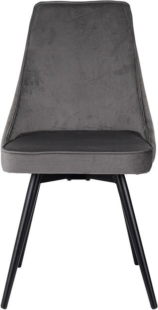 Стул для дома Бюрократ CH-K4_SP с повор.мех. т.серый Holland 18 металл черный на ножках (CH-K4_1/SP/HL18) фото 2