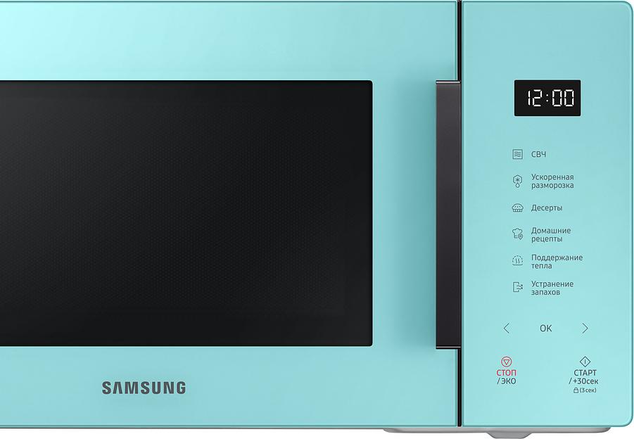 Микроволновая Печь Samsung MS23T5018AN/BW 23л. 800Вт нежная мята фото 6