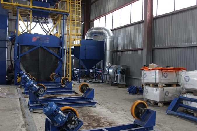 Дробеметная установка для трубных заготовок фото 2