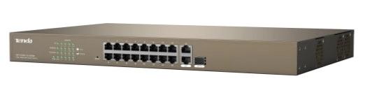 Tenda F1218P-16-250W Коммутатор управляемый PoE, 18 портов, 16х100 Мбит/с, 2x1 Гбит/с, SFP 1x1 Гбит/с фото 3