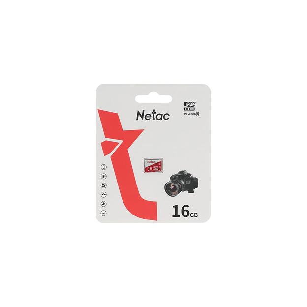 Карта памяти microSDHC UHS-I U1 NETAC P500 Eco 16 ГБ, 90 МБ/с, Class 10, NT02P500ECO-016G-S, 1 шт., без адаптера фото 1