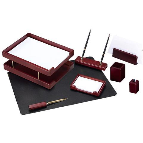 Настольный набор, 8 предметов, красное дерево, Forofis Wood фото 1