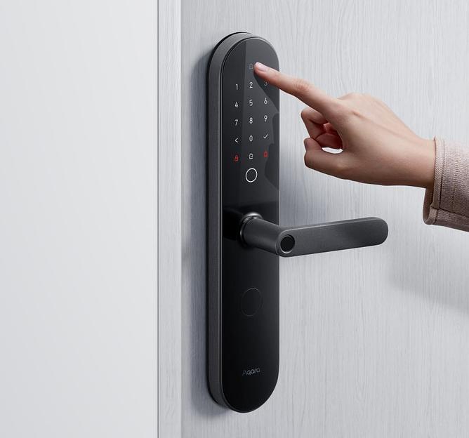 Умный замок Aqara N100 (Zigbee) врезной разбл.отпеч.паль. черный (ZNMS16LM) фото 4
