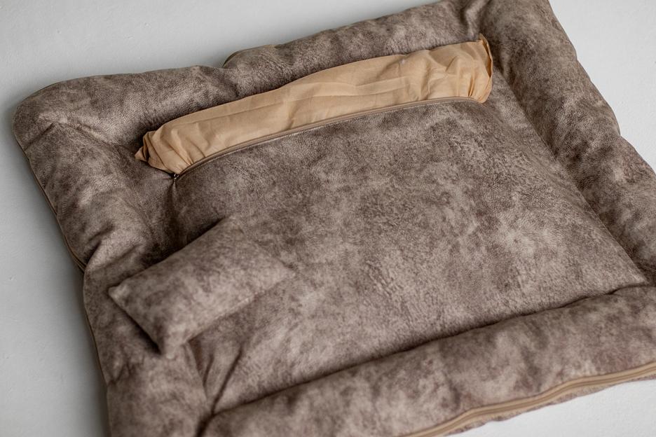 Лежак-матрас Марсель (велюр) №1 Camel для домашнего питомца ОПТ фото 3