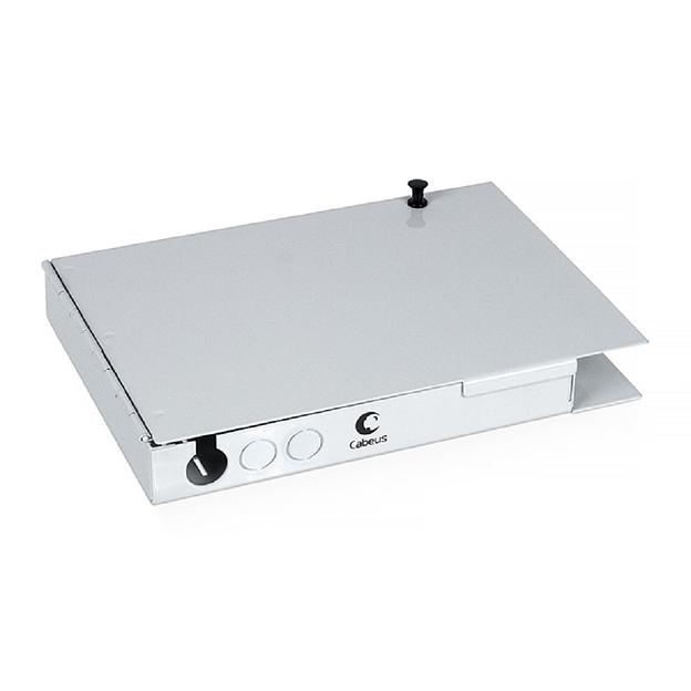 Cabeus JJT-8-SC Бокс оптический настенный на 8 SC (LC duplex) со сплайс пластиной и КДЗС (без пигтейлов и проходных адаптеров) фото 1