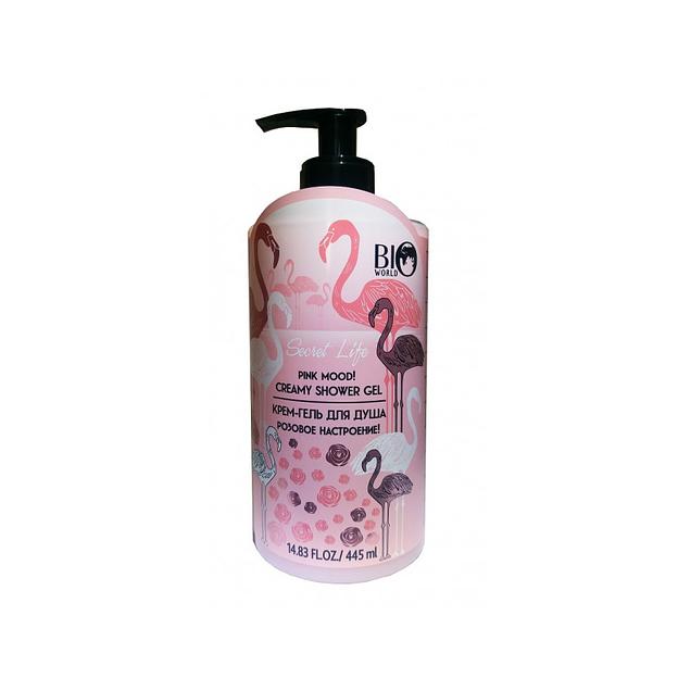 Bio world detox therapy крем-гель для душа розовое настроение 445мл фото 1