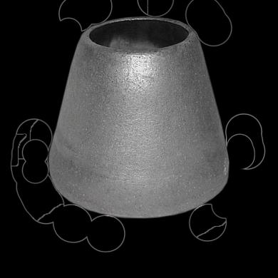 Переход концентрический Дн426х325 9/8 ст.20 ГОСТ17378-2001 ОПТ фото 1