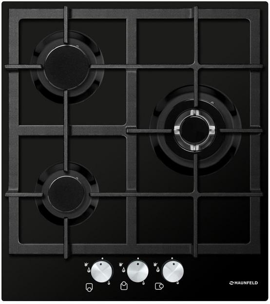 Газовая варочная поверхность Maunfeld EGHE.43.33CB/G черный фото 1