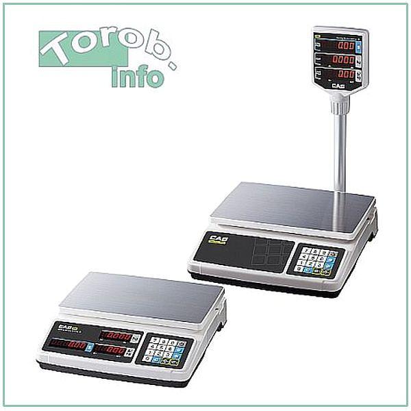 CAS PR-30P (LCD, II) USB - весы торговые.  фото 1