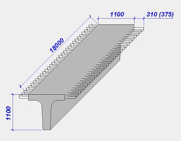 Балка железобетонная для пролётных строений фото 2