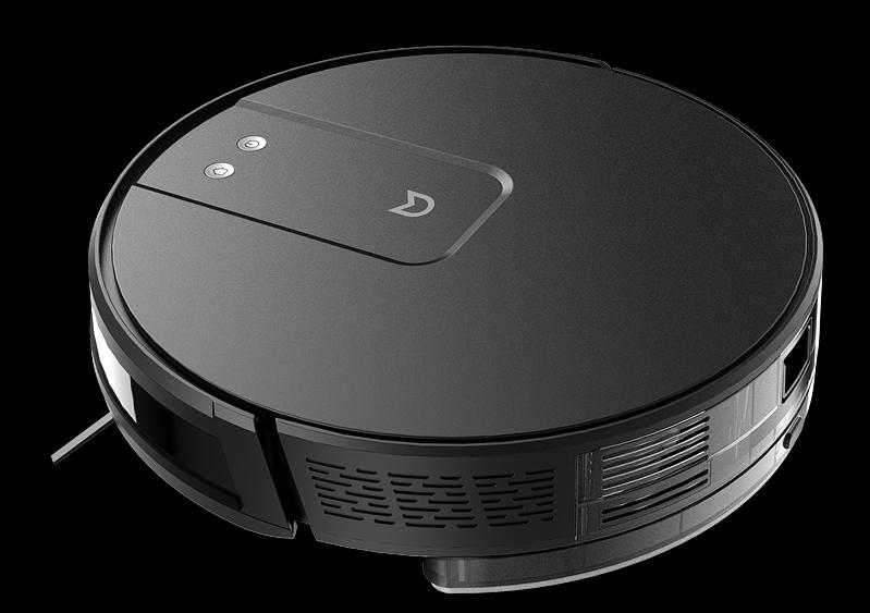 Робот-пылесос с гироскопом Robot vacuum IRBIS Peach 0121,2500 mAh,28W,2000Pa, Hyroscope, Black, charging stat, remote, roller brush & cloth for wet, 2 in 1 water tank & dust collector, brushes 2, HEPA filter 2, cleaning brush (IRP0121_b) фото 3