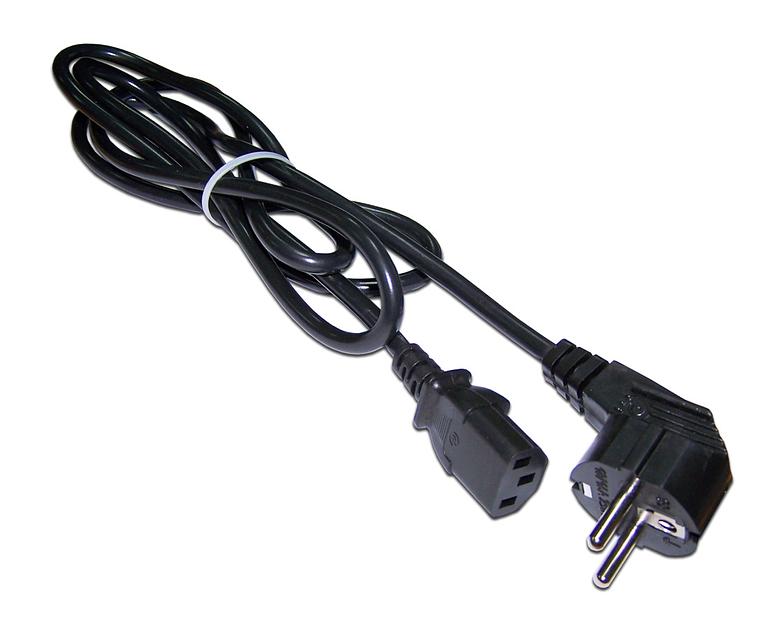 Кабель Lanmaster LAN-PP13/SHA-2.0-BK C13-Schuko проводник.:3x0.75мм2 2м 220В 10А (упак.:1шт) черный фото 1