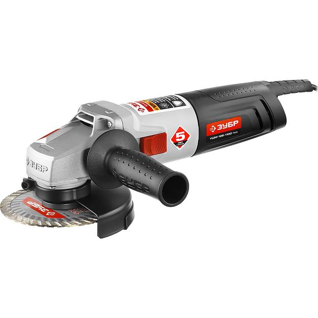 УШМ с регулировкой оборотов Зубр серия «Мастер» УШМ-125-1100 ТМ3 ОПТ фото 1