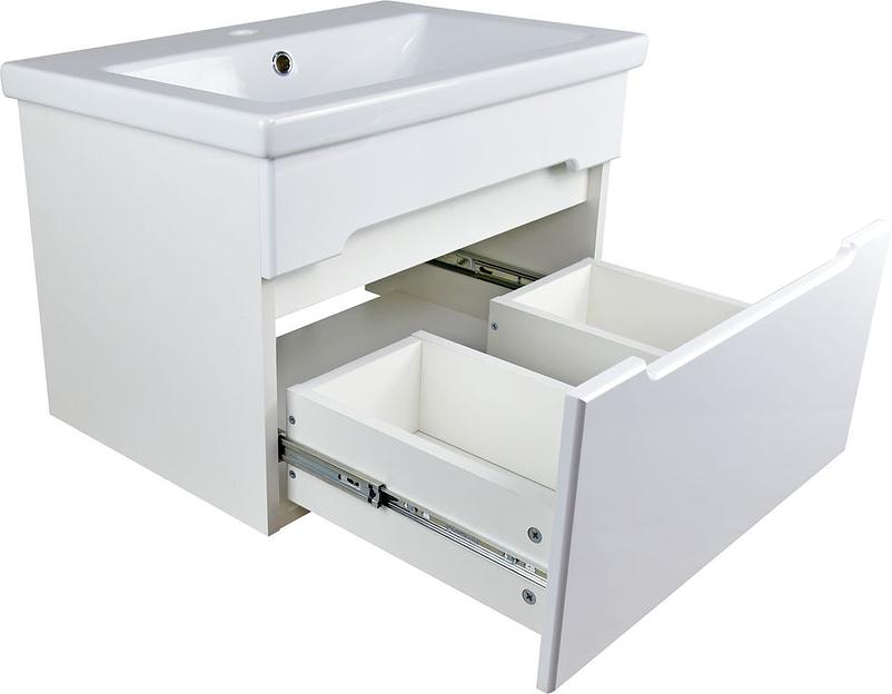 Тумба Магнолия 60 подвесная DORATIZ 9911.095, белая, под умывальник Сomo 60 фото 3