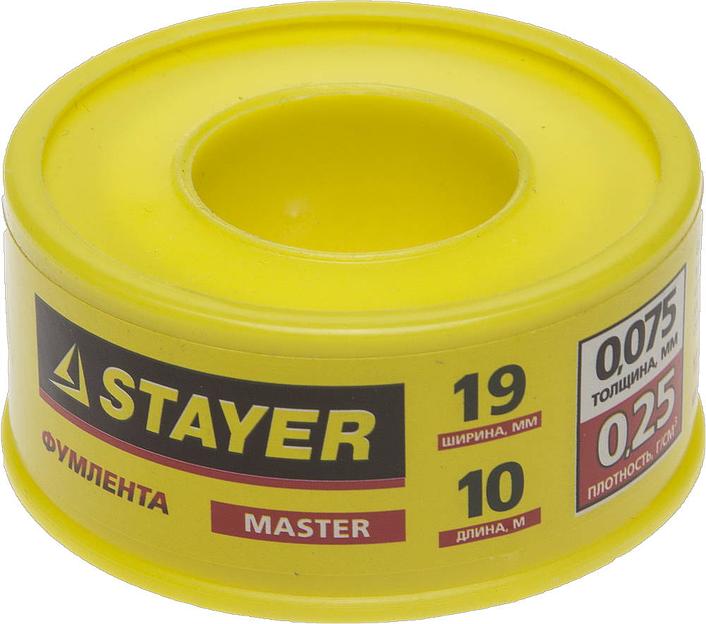 STAYER 0.075 мм х 19 мм х 10 м, 0.25 г/см3, ФУМ лента (12360-19-025) фото 1