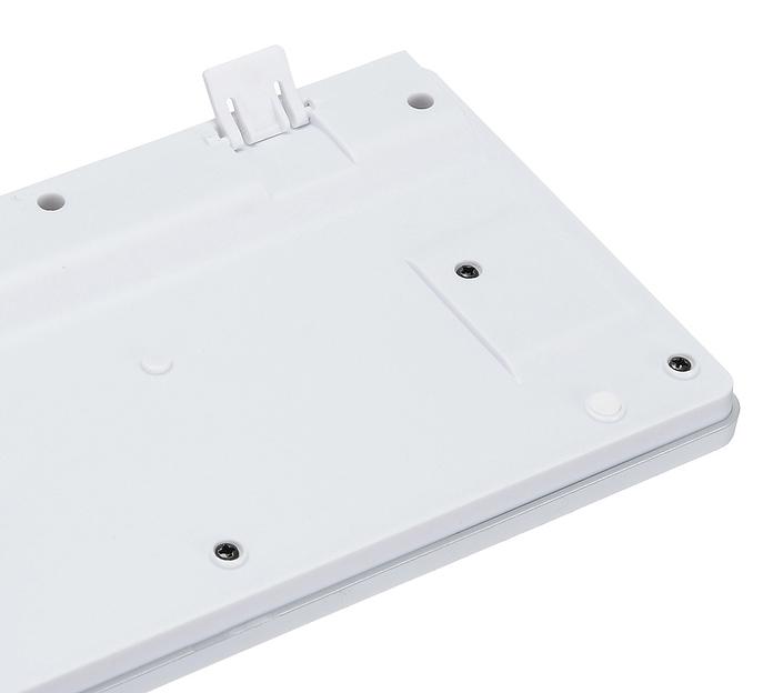 Клавиатура Оклик 420MRL белый USB slim Multimedia LED фото 5