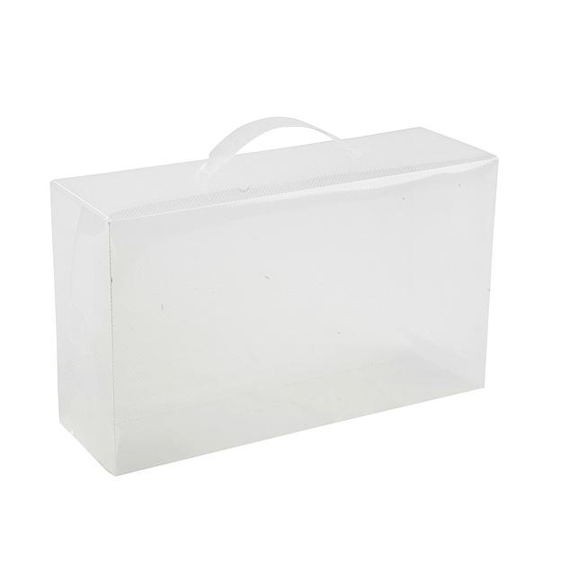 Набор коробов для обуви из 2шт, Д300 Ш100 В180, прозрачный фото 1