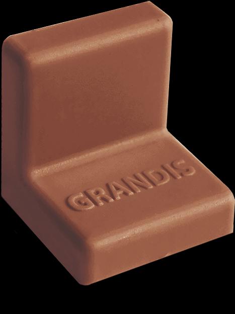 Крышка пластиковая 25*25мм, вишня фото 1