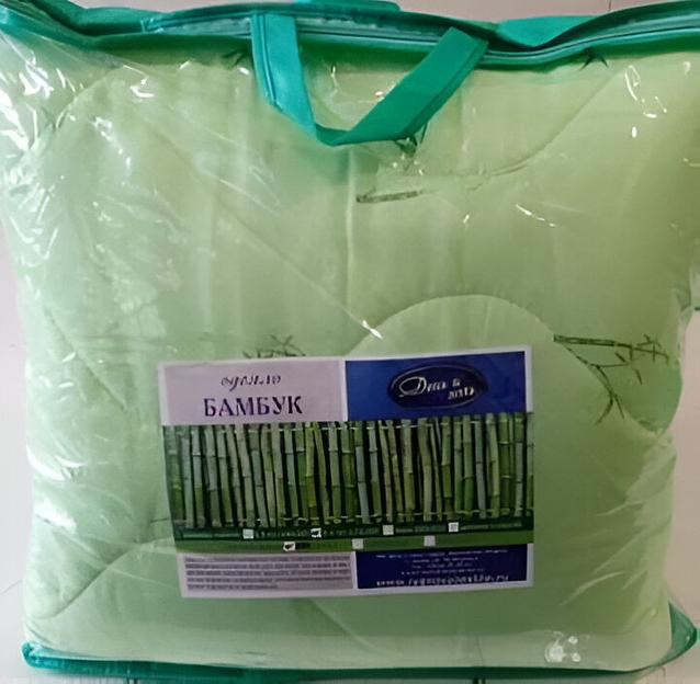 Одеяло 140х205 Бамбук, чехол П/Э, вес наполнителя 150 гр/м² в сумке ОПТ фото 1