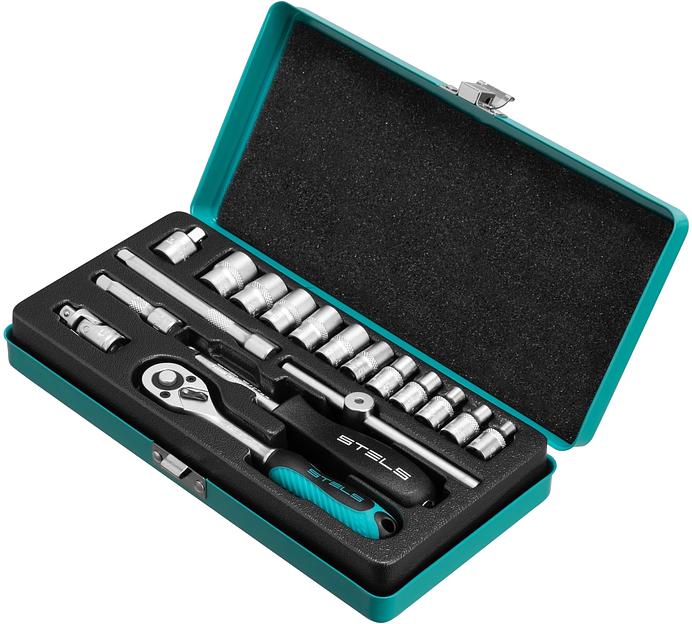 Набор инструментов Stels 13573 18 предметов (жесткий кейс) фото 1