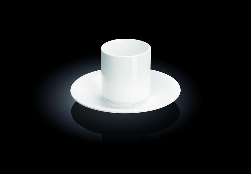 Чайная пара 150 мл. штабелир. без ручки Wilmax /6/36/ фото 1