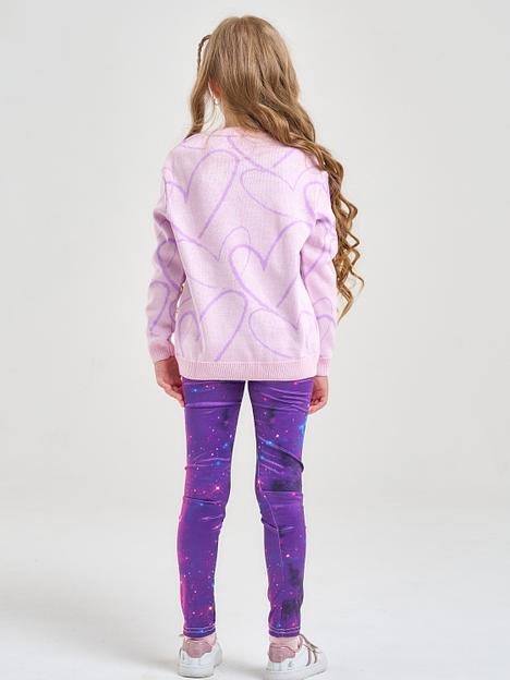 Джемпер «Сердечки» розовый, для девочек ОПТ фото 7