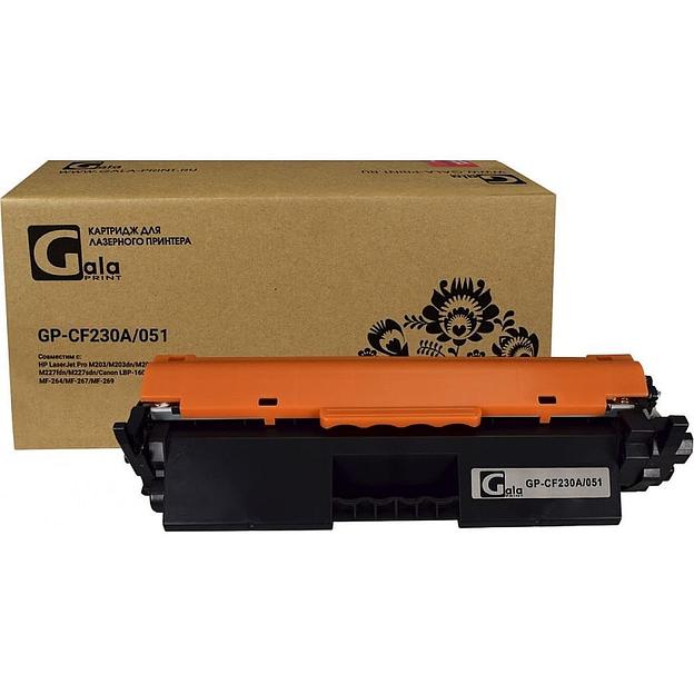 GalaPrint GP-CF230A/051 (№30A) для принтеров HP LaserJet Pro M203/M203dn/M203dw/M227/M227fdn/M227fdn/M227sdn/Canon LBP-160/LBP-162/MF-260/MF-264/MF-267/MF-269 1600 копий фото 1