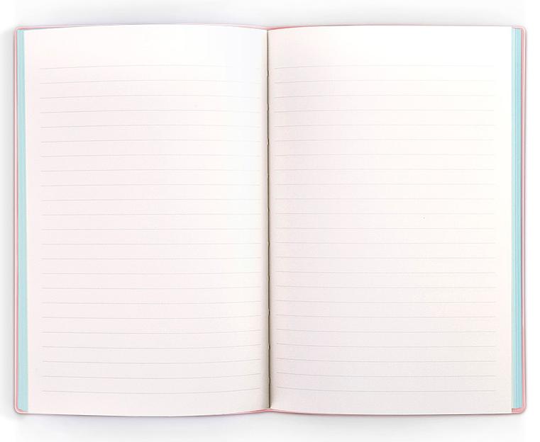 Блокнот Deli 22283LT-PINK 210х143мм искусст. кожа 96л светло-розовый фото 2