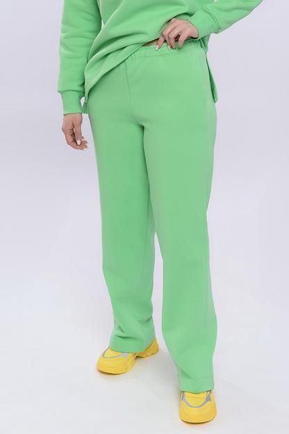 Костюм футер 3-х нитка с начесом  4081/01/Салатовый  фото 2