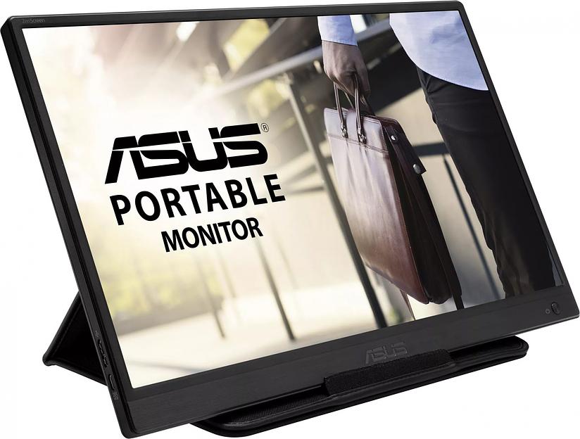 Монитор Asus 15.6" Portable MB165B черный IPS LED 10ms 16:9 M/M матовая 500:1 220cd 90гр/65гр 1366x768 USB Touch фото 3