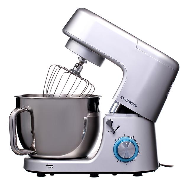 Миксер планетарный Starwind SPM8183 1600Вт серебристый фото 7