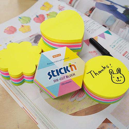 Блок самоклеящийся бумажный Stick`n 21830 67x67мм 250лист. неон ассорти "круг" фото 4