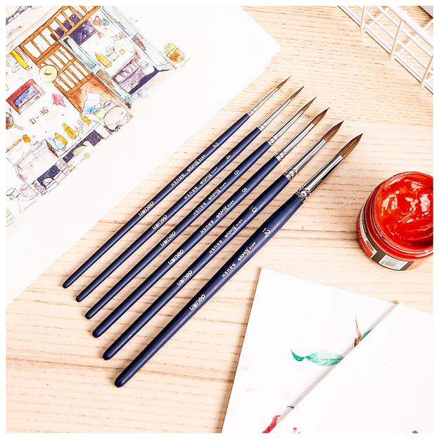 Набор кистей Deli 73893 синтетика круг. фото 5