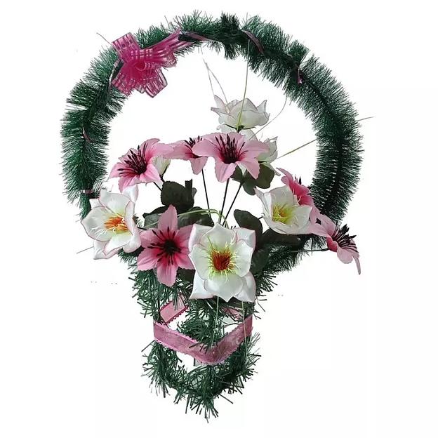 Рит-ная корзина Гулибаг (лилии,лотосы) ф268-р50-Бнт-Лнт-н019-г464-г546 75см фото 1