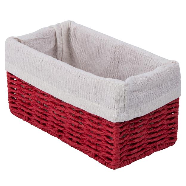 Корзина стеллажная "Paper", Д200 Ш100 В100, красный фото 1