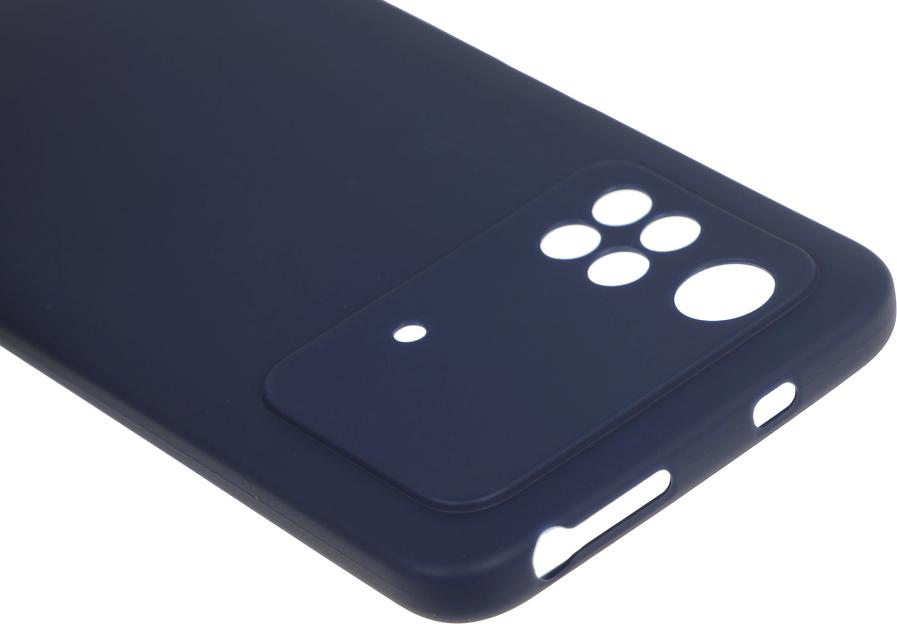 Чехол (клип-кейс) DF для Xiaomi Poco M4 Pro poCase-03 синий (POCASE-03 (BLUE)) фото 6