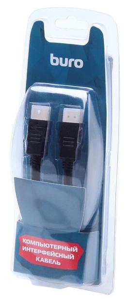 Кабель аудио-видео Buro HDM 2.0 HDMI (m)/HDMI (m) 1.8м. Позолоченные контакты черный (BHP RET HDMI18-2) фото 4