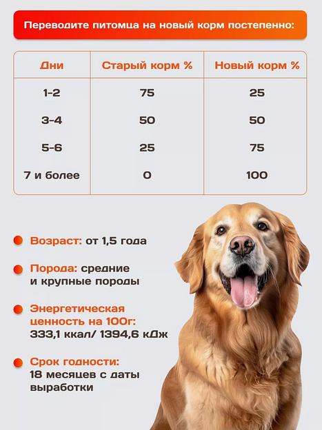 Корм для собак KamLeader «Holistic Индейка с овощами» 5 кг фото 6