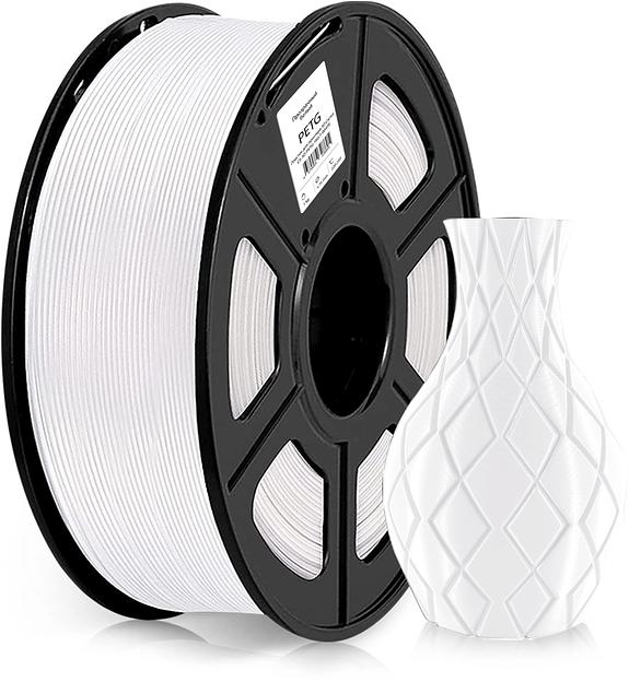 Пластик для принтера 3D Cactus CS-3D-PETG-1KG-T-WHITE PETG d1.75мм 1кг 1цв. фото 1