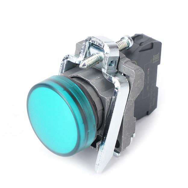 Лампа светосигнальная d22мм 230-240В AC зел. в сборе SE SB4BVM3 фото 1